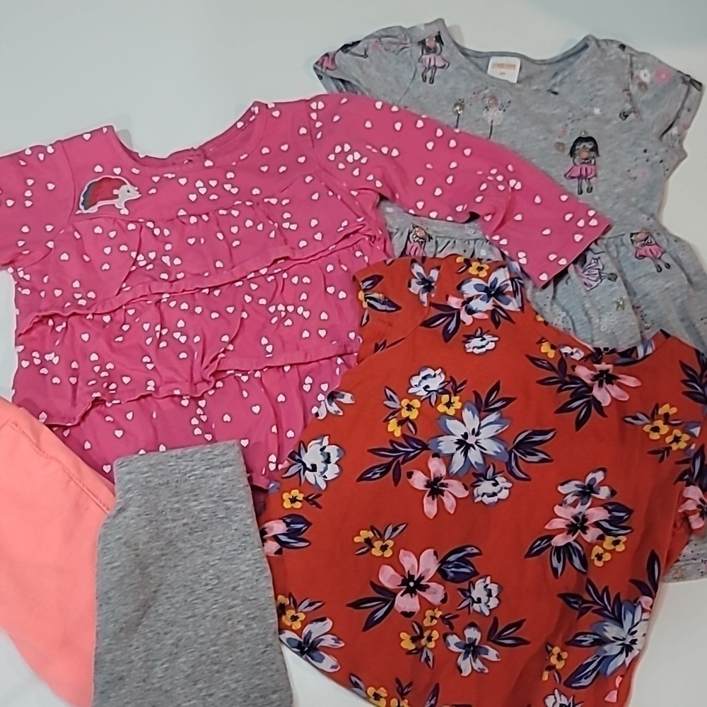 5/$30 GYMBOREE Ballerina + OLD NAVY + CARTER'S Ruffle Floral Polka Dot Cotton